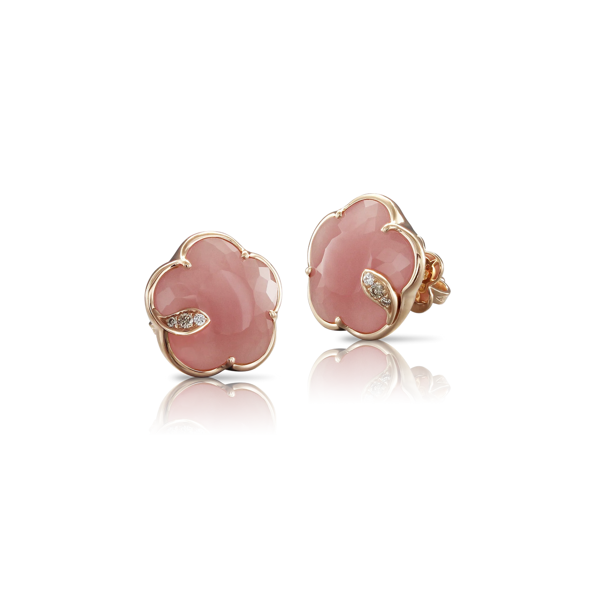 PETIT JOLI Pink chalcedony EARRINGS