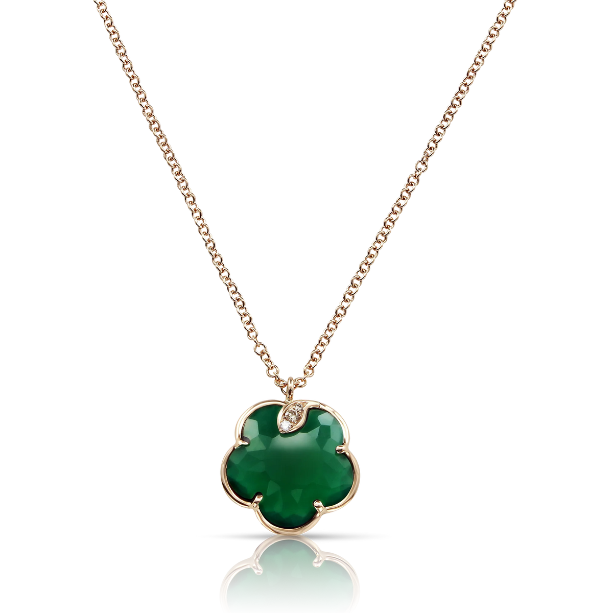 PETIT JOLI Green Agate NECKLACE
