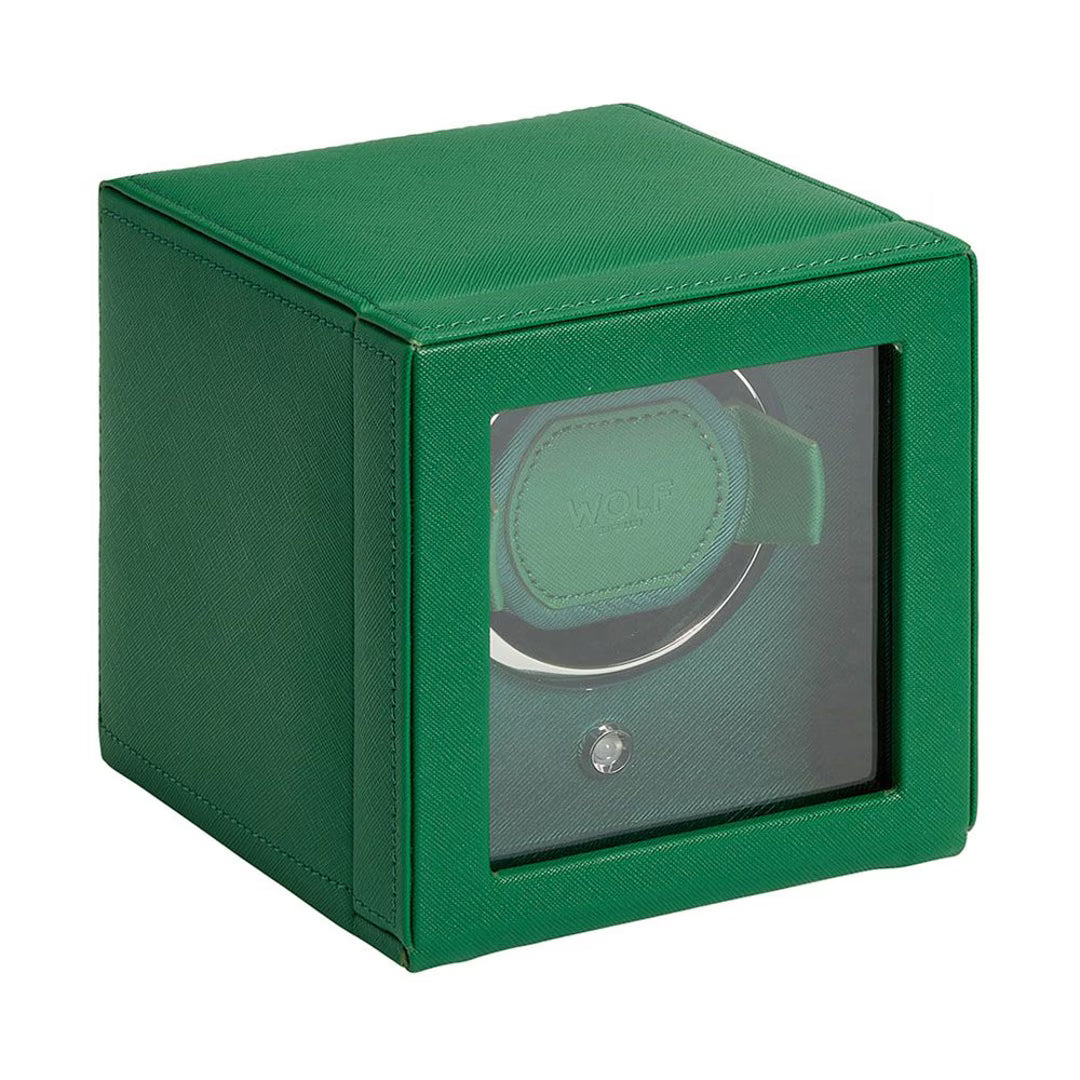 CUB SINGLE WATCH WINDER WITH COVER GREEN