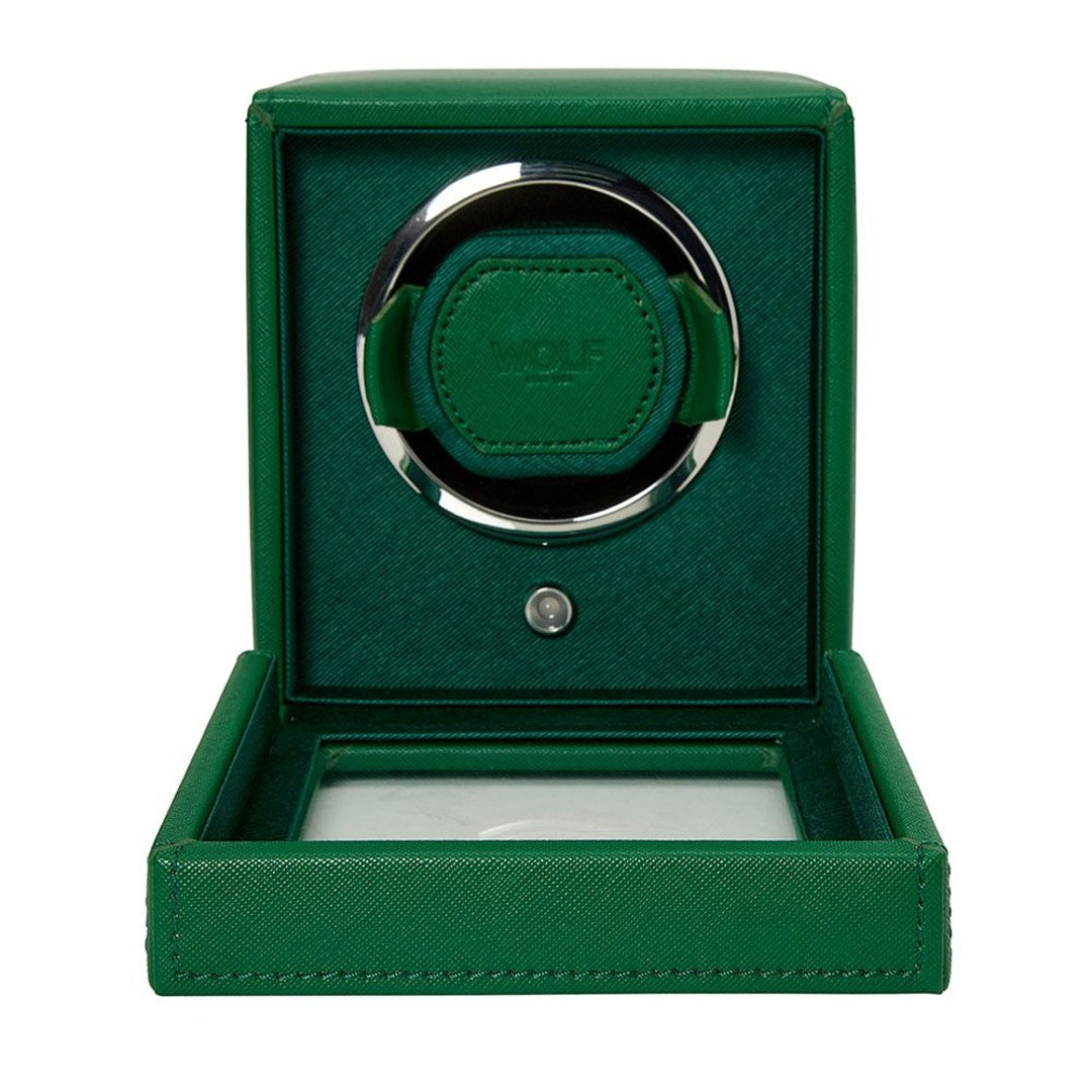 CUB SINGLE WATCH WINDER WITH COVER GREEN