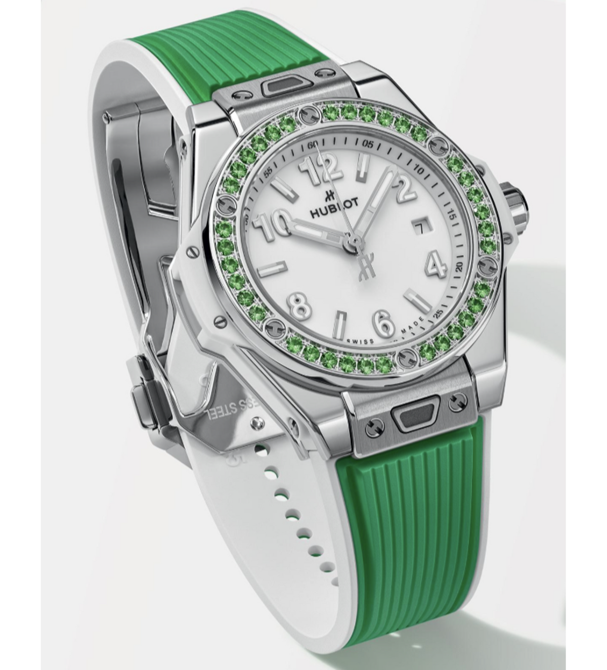 BIG BANG ONE CLICK JOYFUL STEEL APPLE GREEN 33 MM