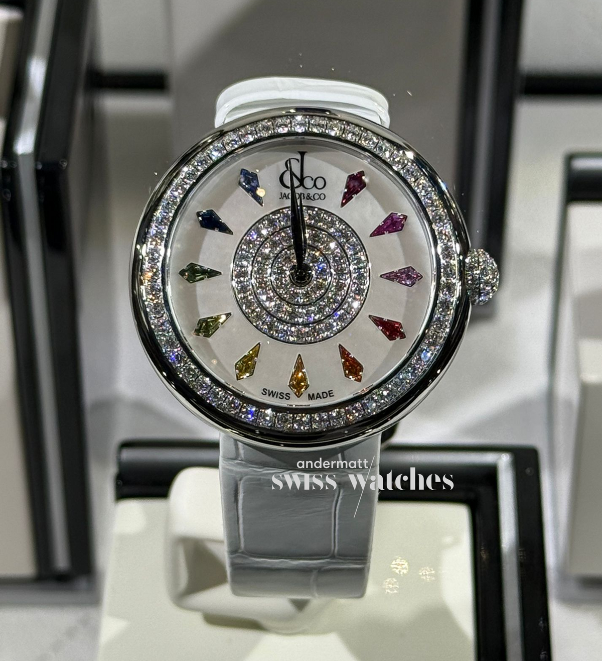 Brilliant One Row Multicolored Sapphires 38 MM