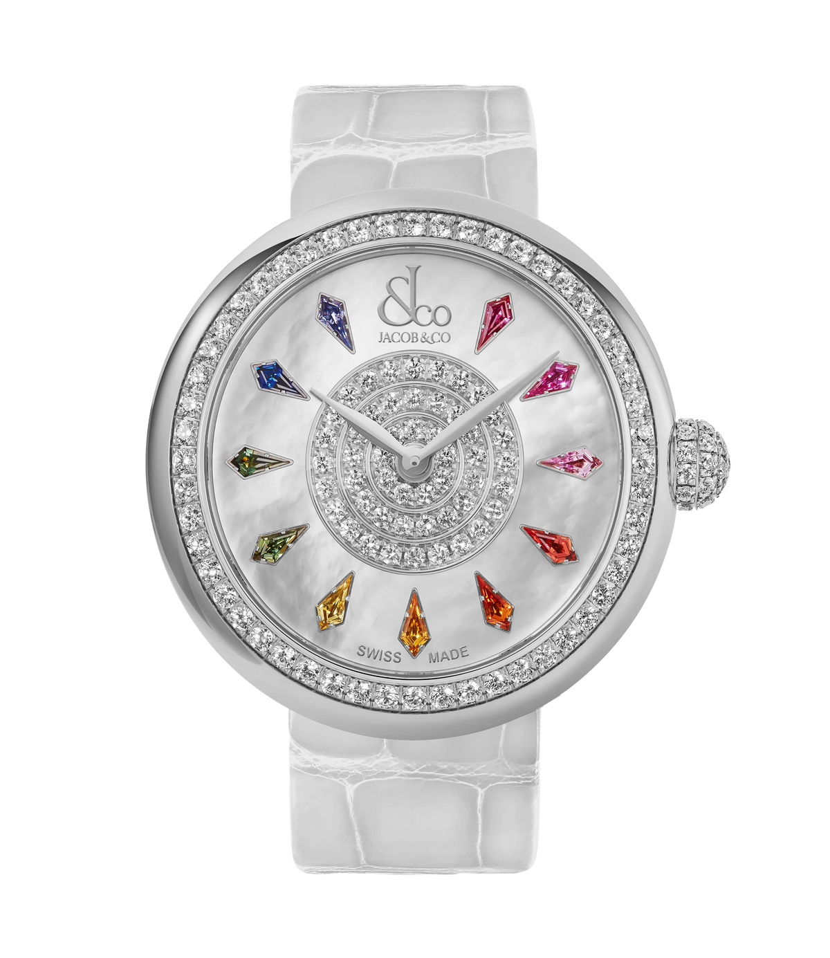 Brilliant One Row Multicolored Sapphires 38 MM