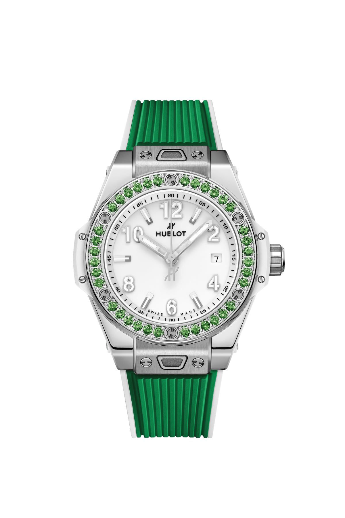 BIG BANG ONE CLICK JOYFUL STEEL APPLE GREEN 33 MM