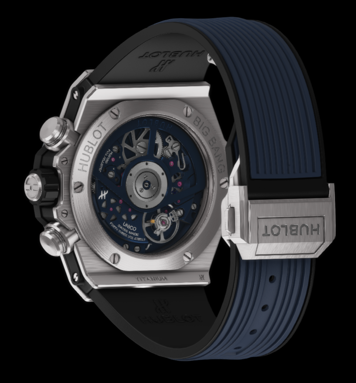 Hublot BIG BANG UNICO TITAN BLAU KERAMIK 42MM