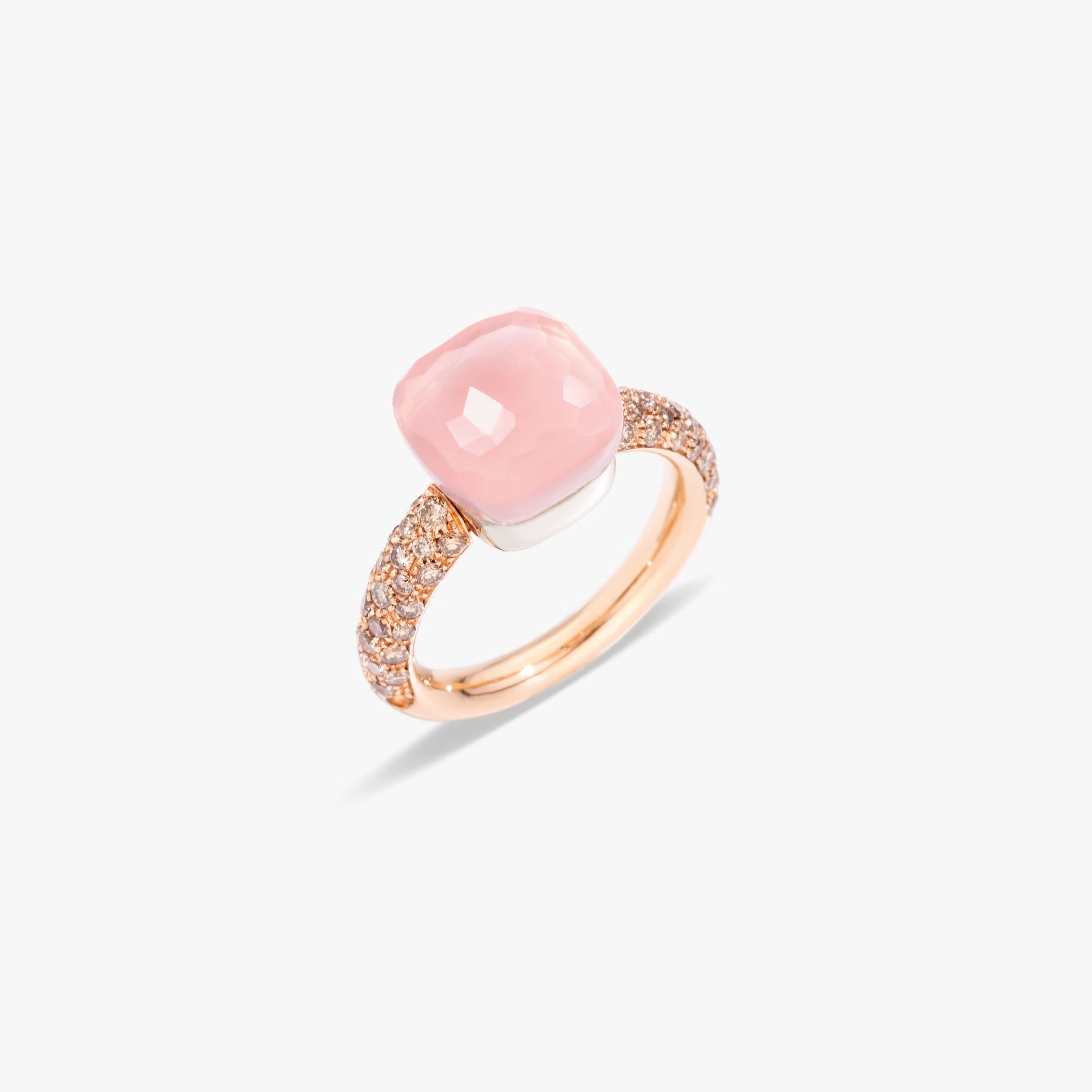 Pomellato CLASSIC NUDO RING MADE OF ROSE QUARTZ