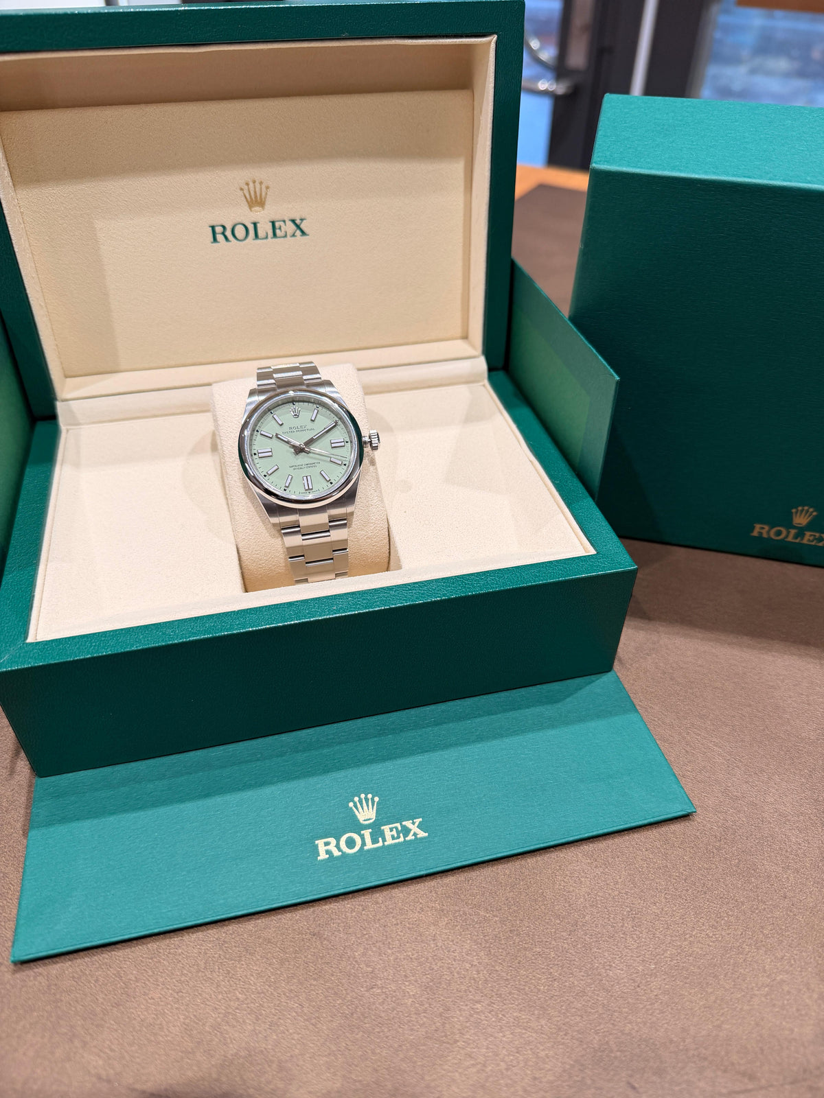 Oyster Perpetual 41 Pistachio 41 mm