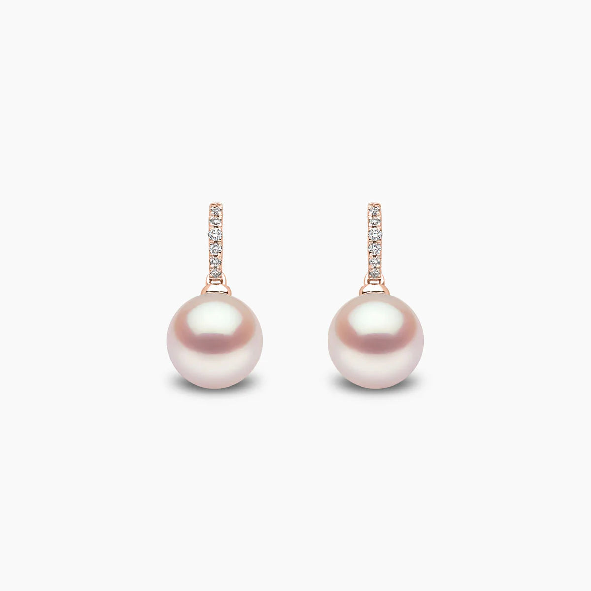 Yoko London CLASSIC FRESHWATER PEARL AND DIAMOND DROP EARRINGS