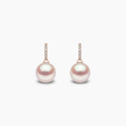 Yoko London CLASSIC FRESHWATER PEARL AND DIAMOND DROP EARRINGS
