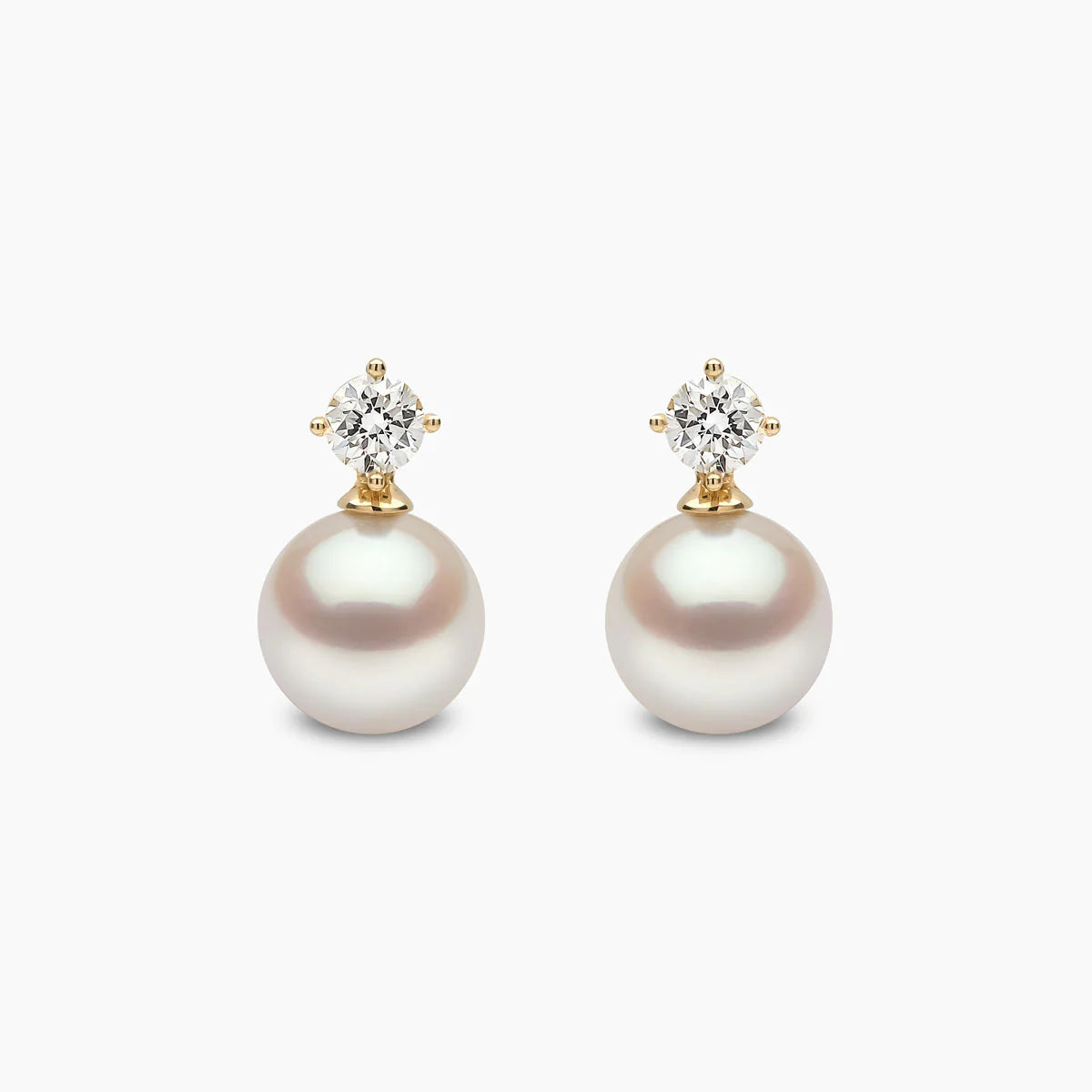 Yoko London CLASSIC AKOYA PEARL AND DIAMOND EARRINGS