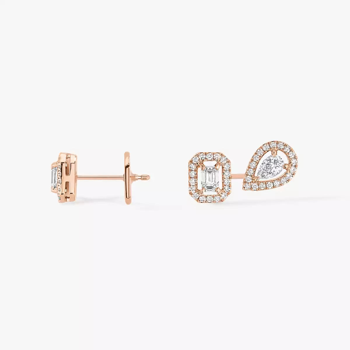 Messika MY TWIN 1+2 0.10CT EARRINGS ROSE GOLD