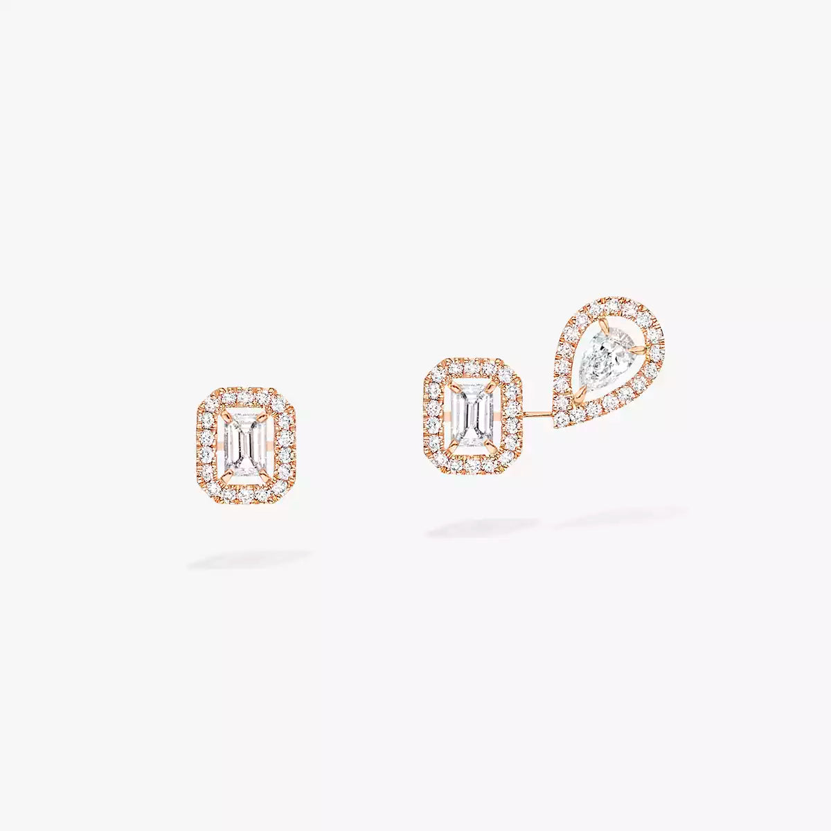 Messika MY TWIN 1+2 0.10CT EARRINGS ROSE GOLD