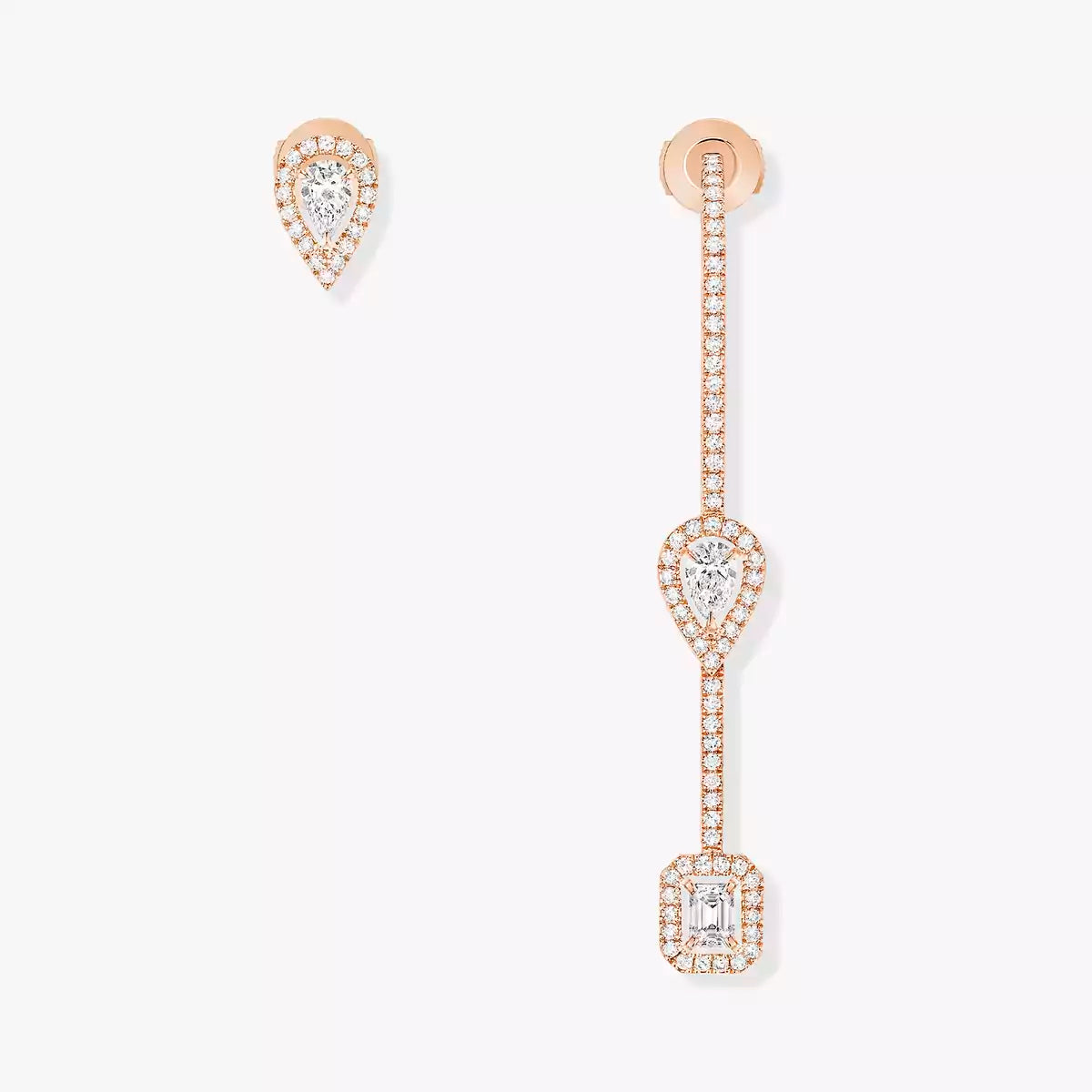 Messika MY TWIN HOOK PAVÉ AND CHIP 3X010CT