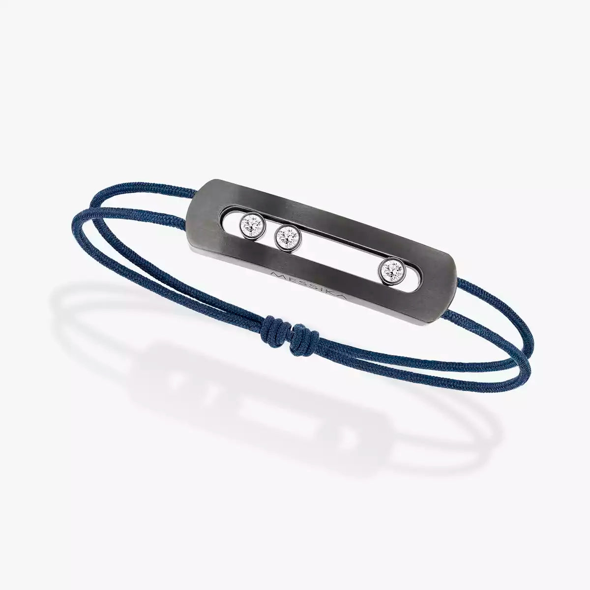 Messika MOVE TITANIUM GRAPHITE CORD BRACELET