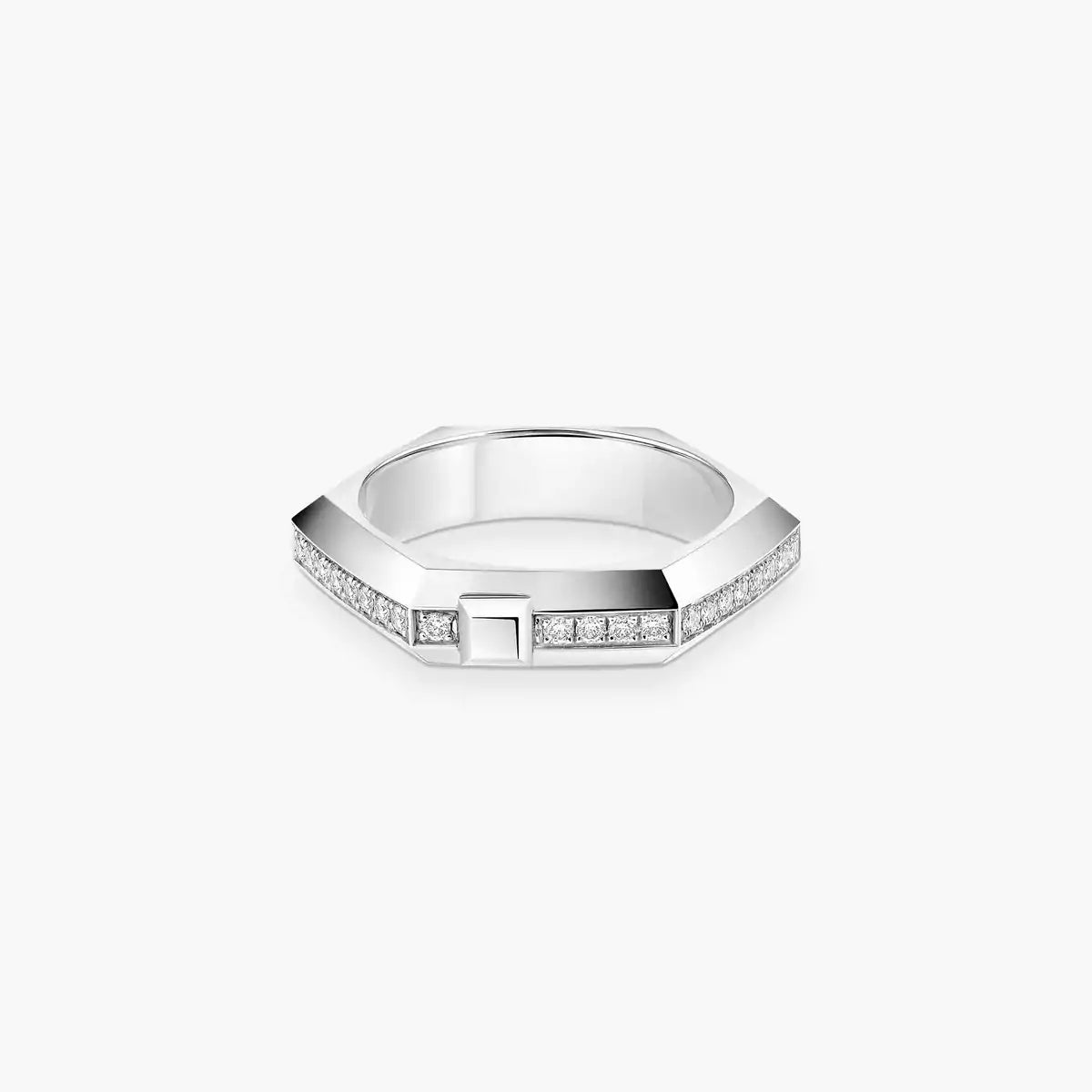 Moderniste pavé ring, small model Size: 54