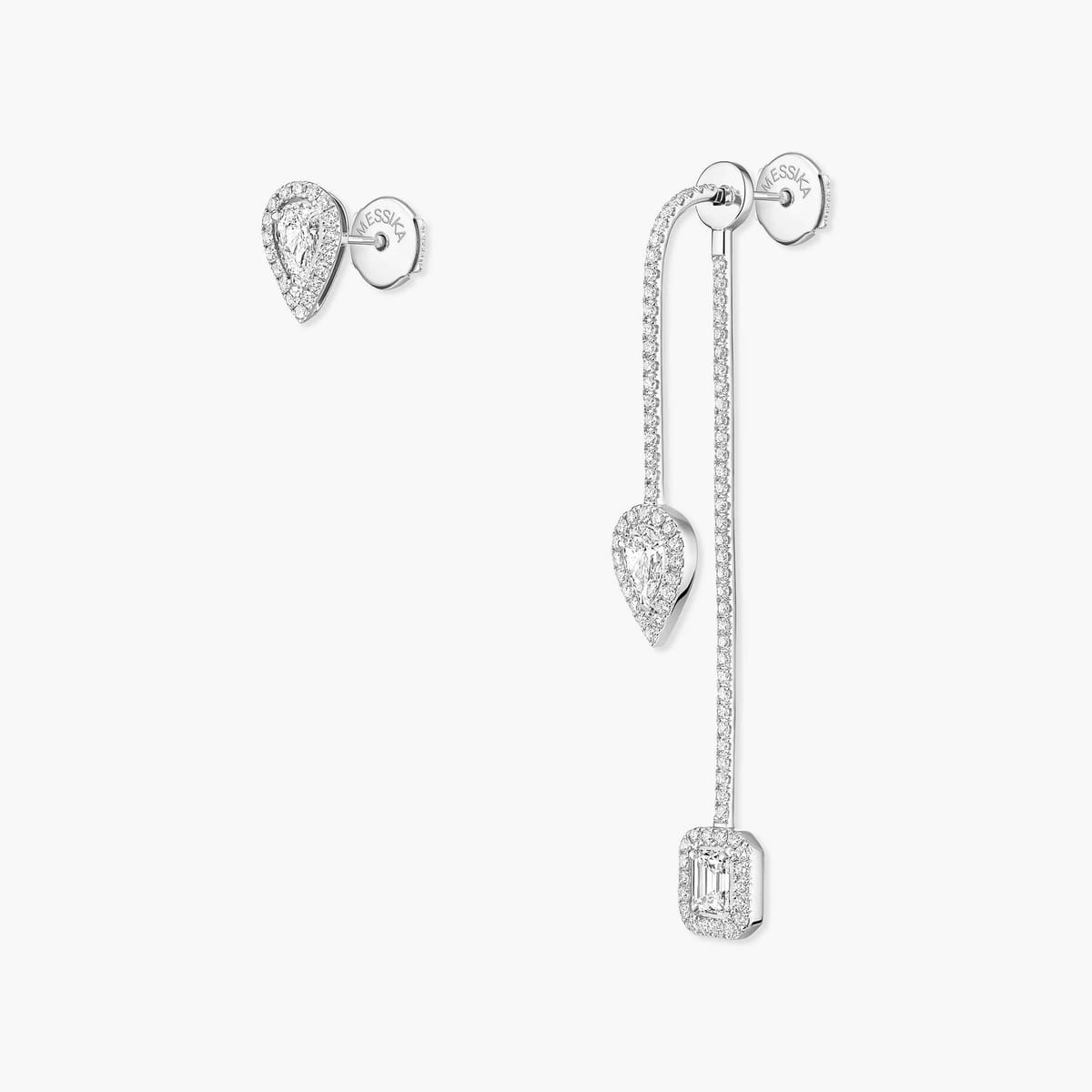 Messika MY TWIN HOOK PAVÉ UND CHIP 3X010CT