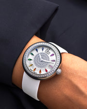 Brilliant One Row Multicolored Sapphires 38 MM