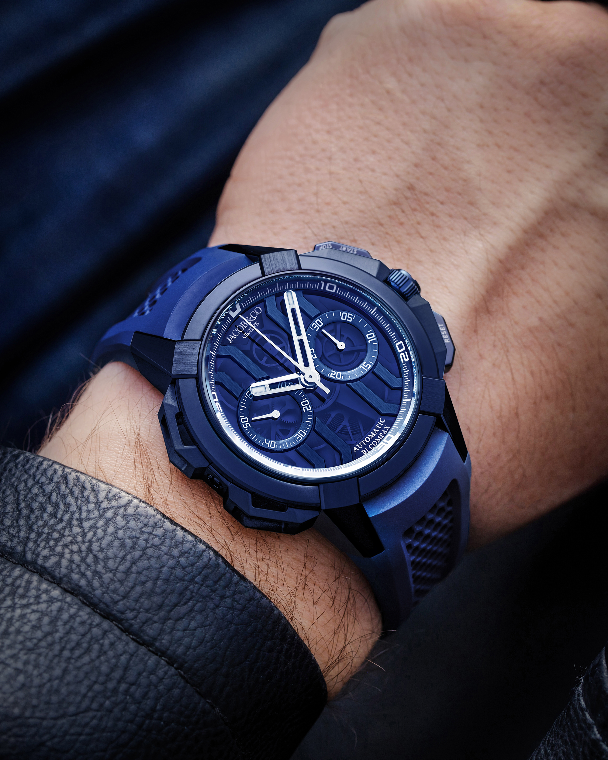 Jacob & Co. EPIC X CHRONO BLUE TITANIUM 44MM