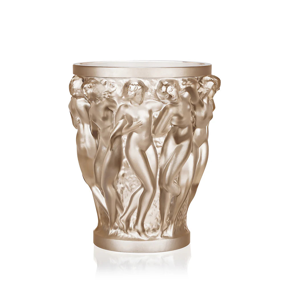 Lalique VASE BACCHANTES GOLD-LUSTERED