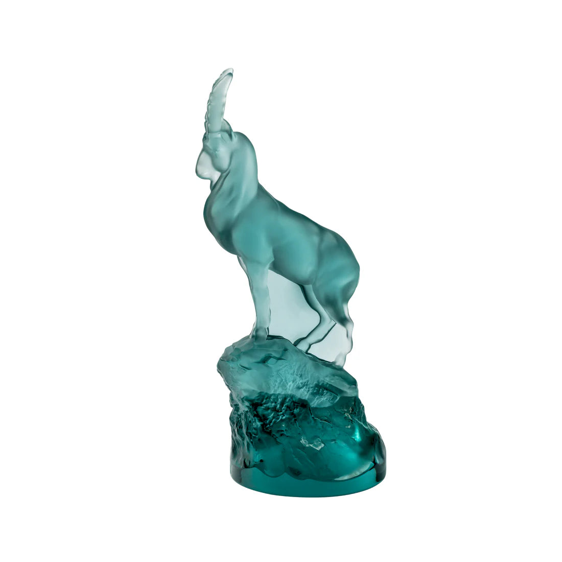 Lalique IBEX SCULPTURE BLUE