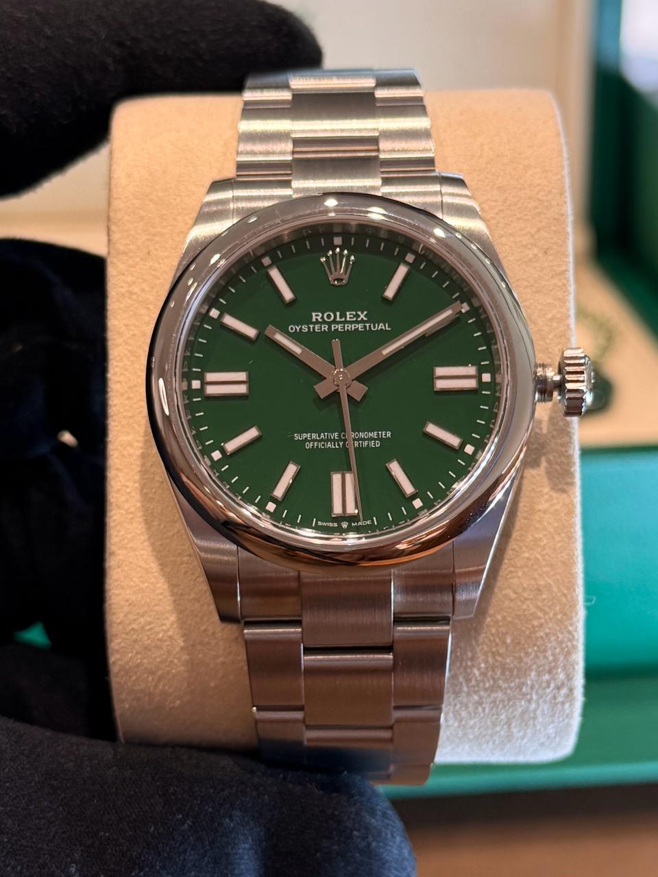 Oyster Perpetual 41 green 41 mm