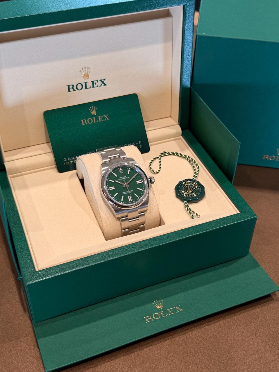 Oyster Perpetual 41 green 41 mm