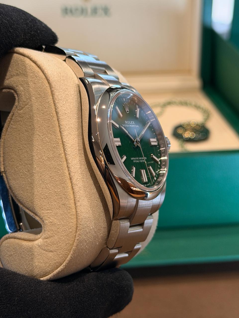 Oyster Perpetual 41 green 41 mm
