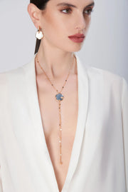 TON JOLI Lunar Night Blue Tie Necklace