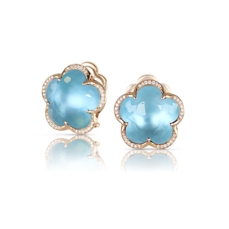 Bon Ton Venus Blue Topaz Earrings
