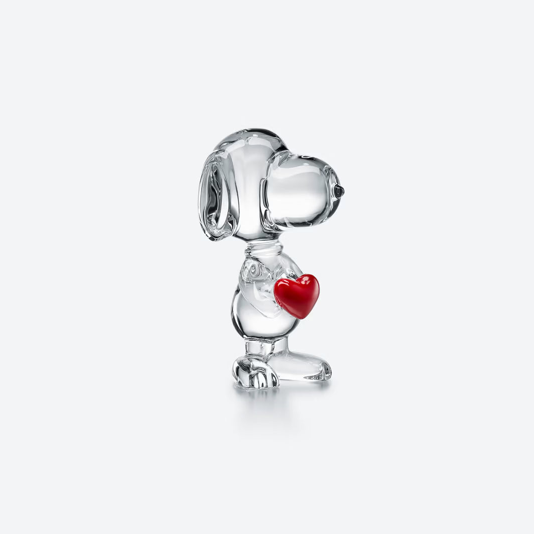Baccarat SNOOPY HEART FIGURINE