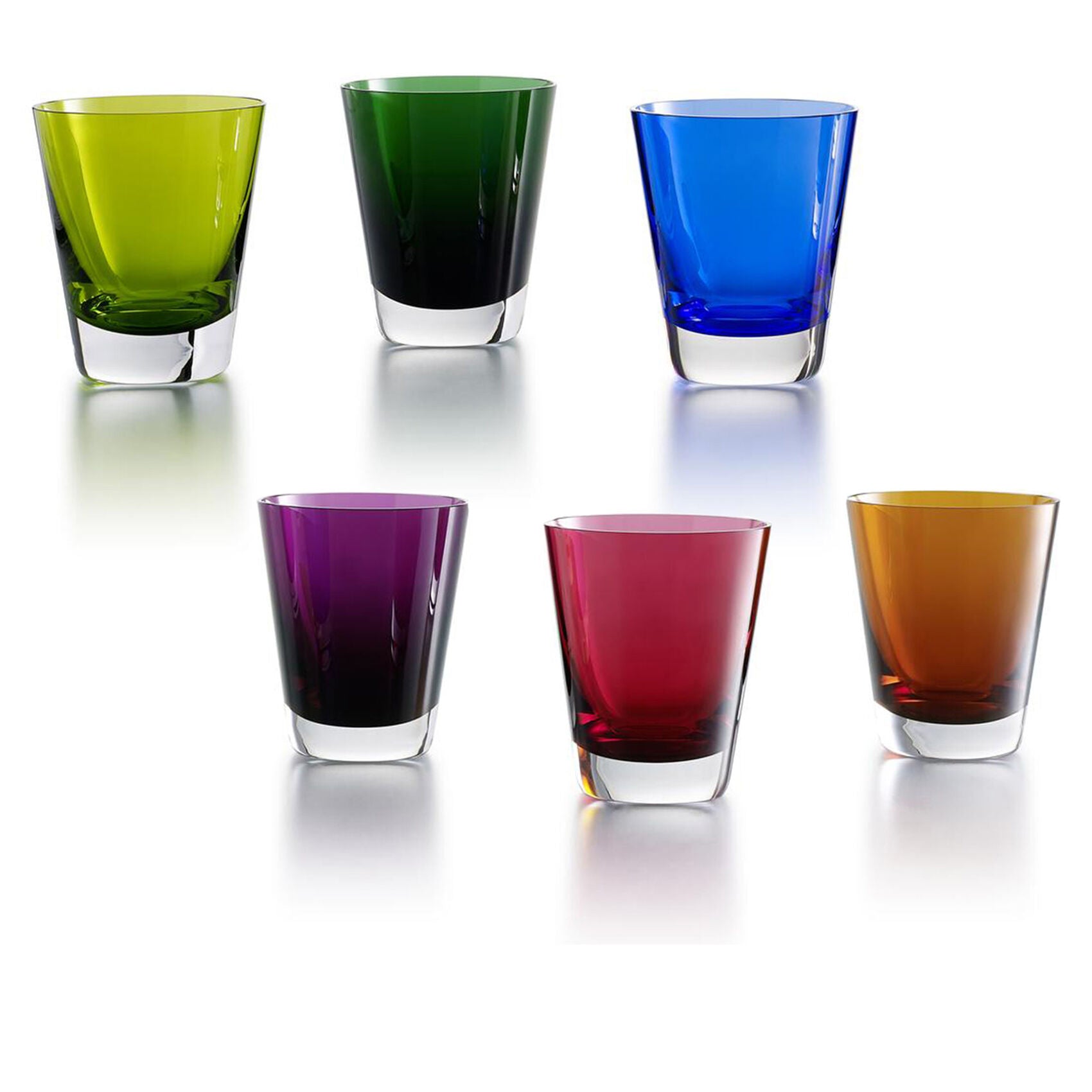 Baccarat MOSAIQUE COLORS TUMBLERS SET OF 6
