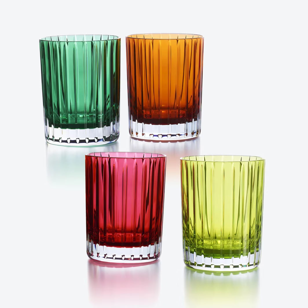 Baccarat HARMONIE TUMBLERS COLORS OF JOY INTENSE SET OF 4
