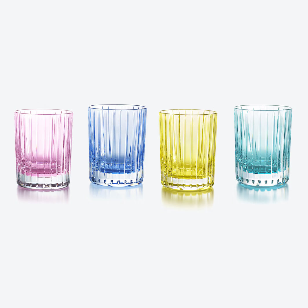 Baccarat HARMONIE TUMBLERS COLORS OF JOY PASTEL SET OF 4