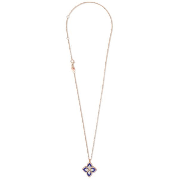 Roberto Coin PENDENTIF PRINCESSE FLEUR AVEC DIAMANTS ET LAPIS