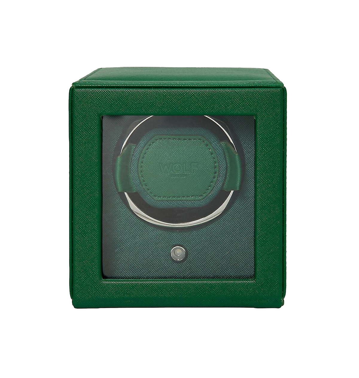 CUB SINGLE WATCH WINDER WITH COVER GREEN