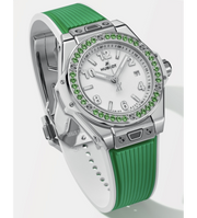 BIG BANG ONE CLICK JOYFUL STEEL APPLE GREEN 33 MM
