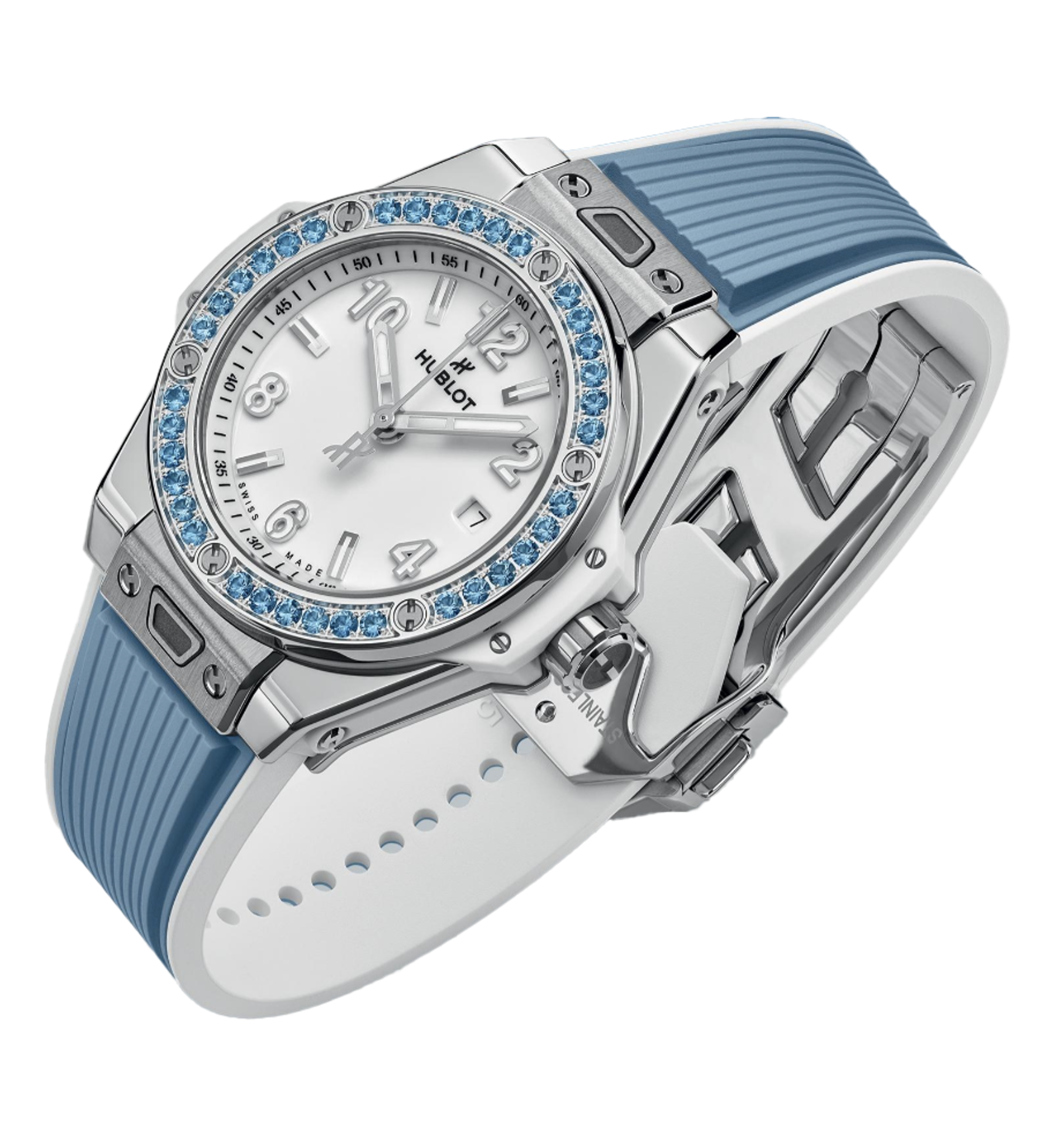 Hublot BIG BANG ONE CLICK JOYFUL STEEL SKY BLUE 33 MM