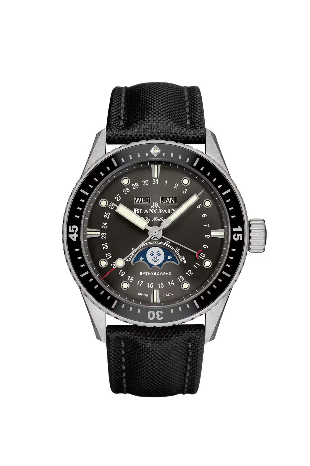 Blancpain FIFTY FATHOMS BATHYSCAPHE QUANTIÈME COMPLET PHASES DE LUNE 43MM