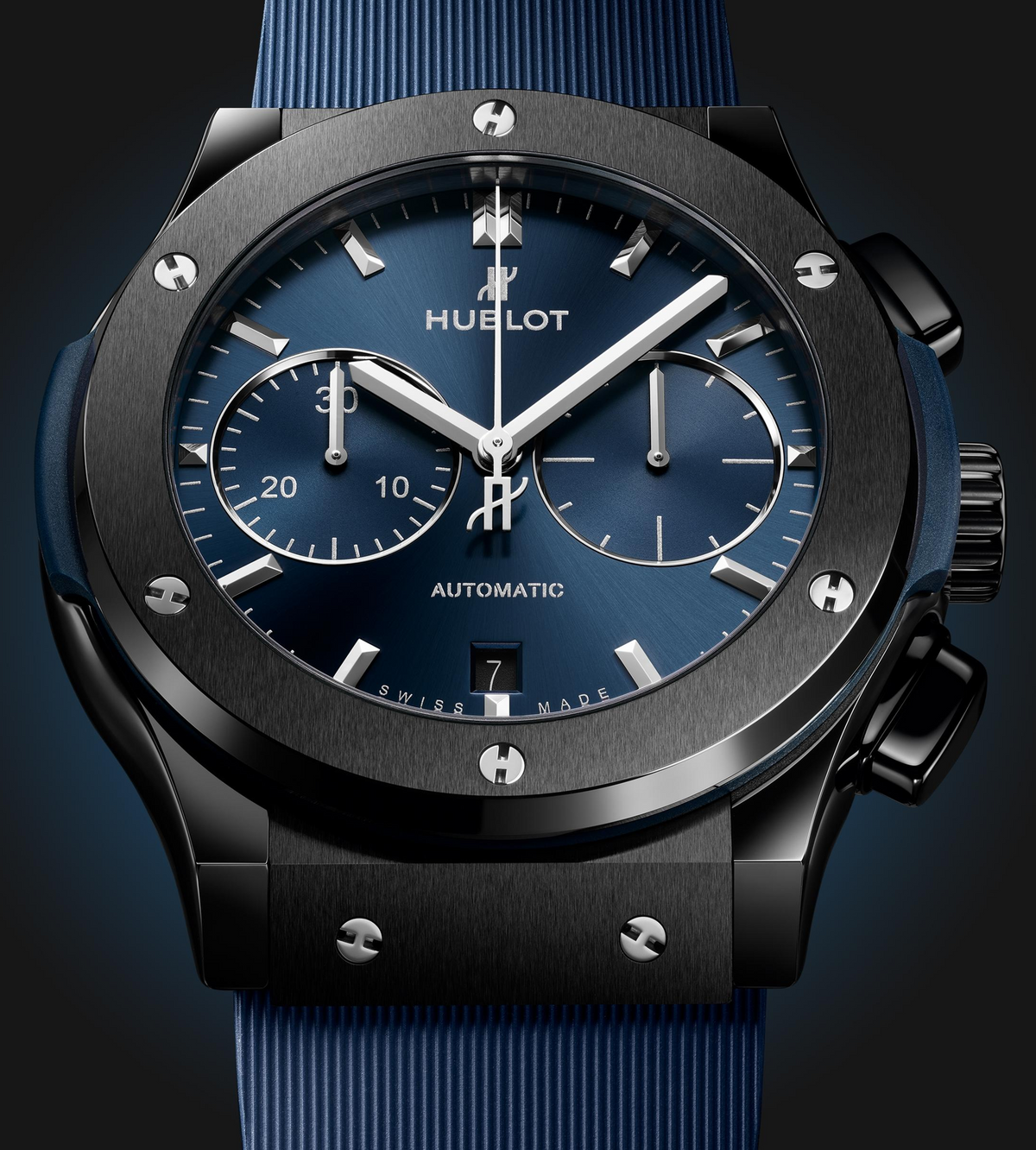 CLASSIC FUSION CERAMIC BLUE CHRONOGRAPH 45 MM