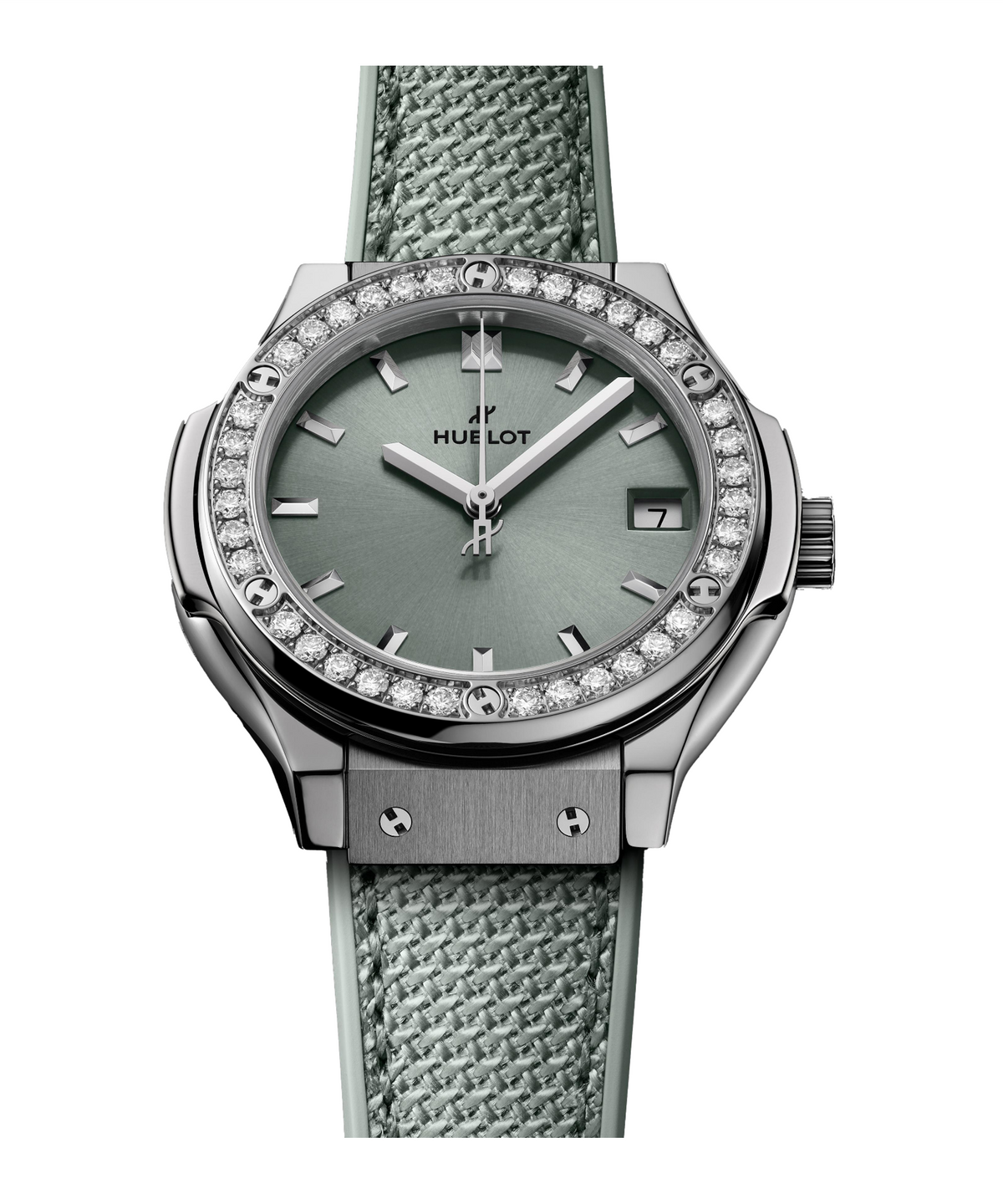 CLASSIC FUSION TITANIUM SAGE GREEN DIAMONDS 33 MM