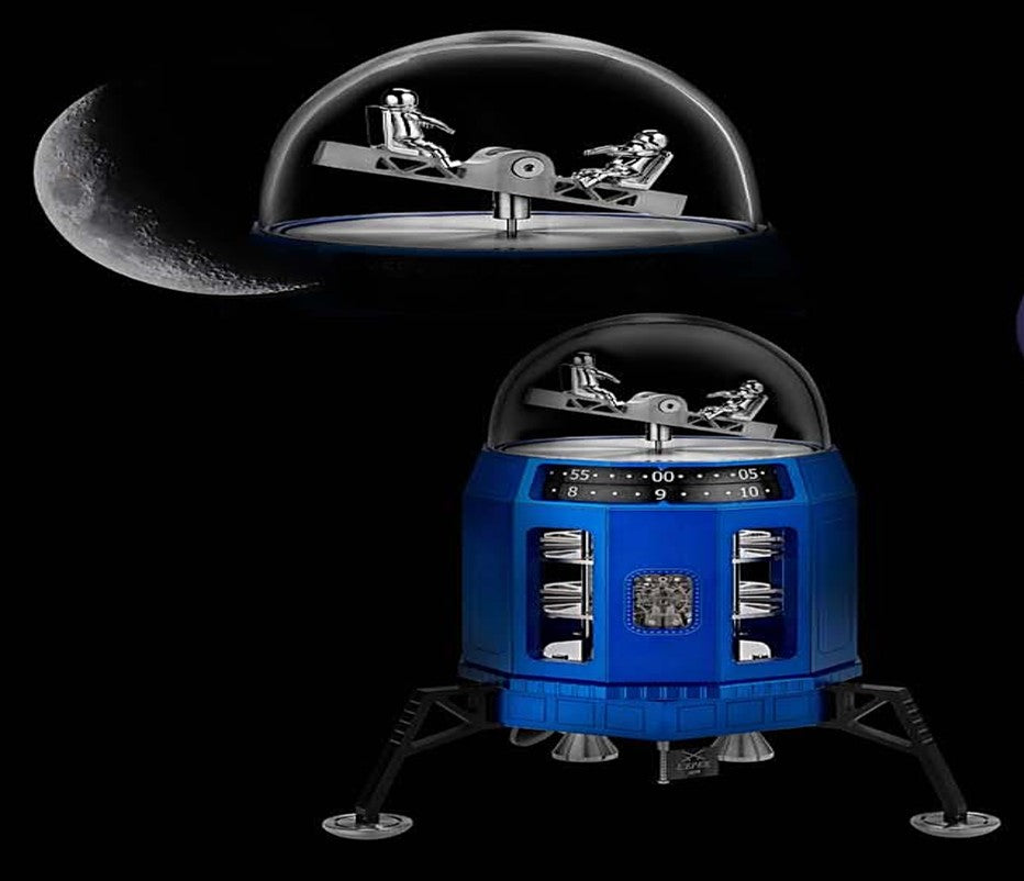 L'Epée SPACE CLOCK BLUE “HUMAN TO HUMAN” CONFIGURATION