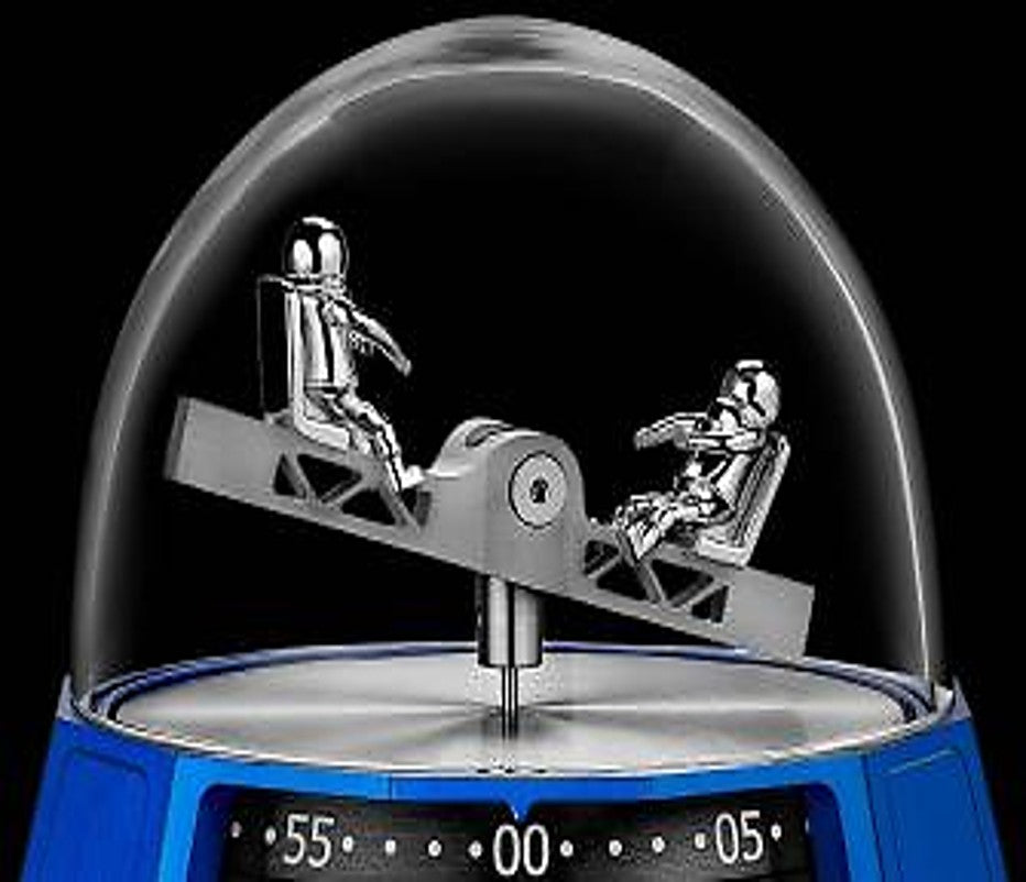 L'Epée SPACE CLOCK BLUE “HUMAN TO HUMAN” CONFIGURATION