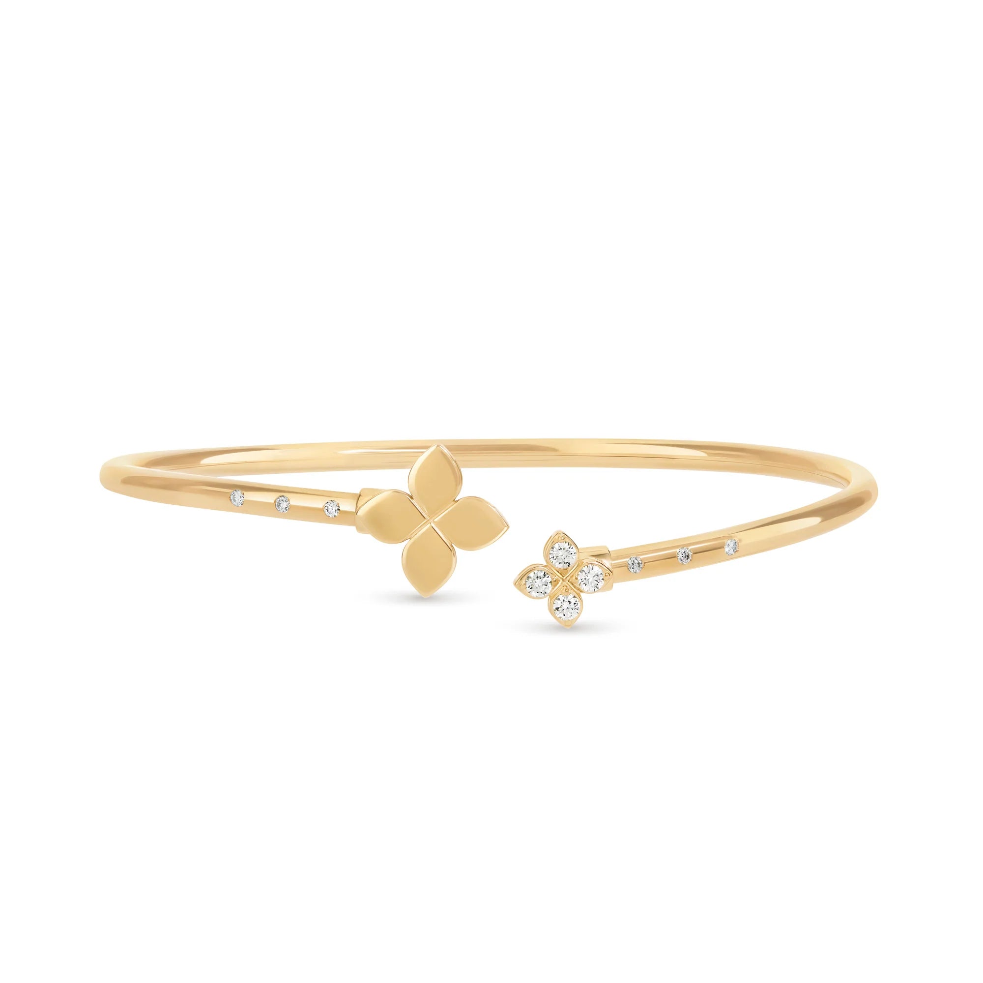 PRINCESS FLOWER BANGLE FOR CAROUSEL WITH DIAMONDS