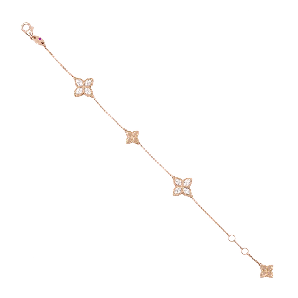 Roberto Coin PRINCESS FLOWER DIAMOND BRACELET