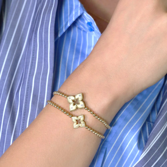 Roberto Coin VENETIAN PRINCESS FLEX BRACELET WITH DIAMONDS