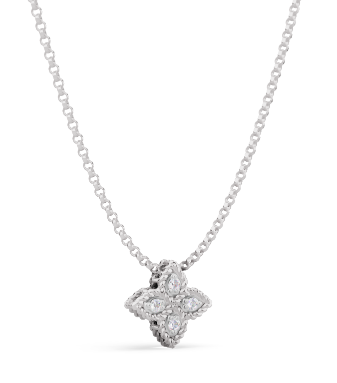 Roberto Coin PRINCESS FLOWER PENDANT WITH DIAMONDS