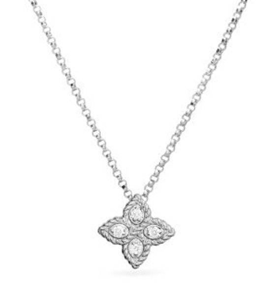 Roberto Coin PRINCESS FLOWER PENDANT WITH DIAMONDS