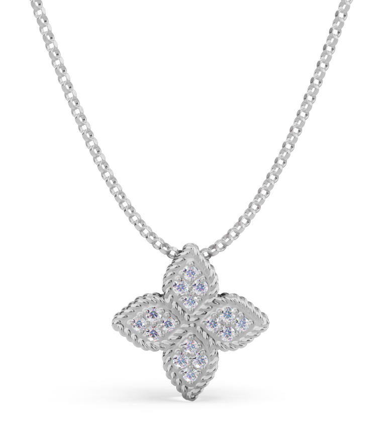 Roberto Coin PRINCESS FLOWER ANHÄNGER MIT DIAMANTEN