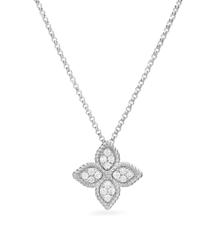 Roberto Coin PRINCESS FLOWER ANHÄNGER MIT DIAMANTEN