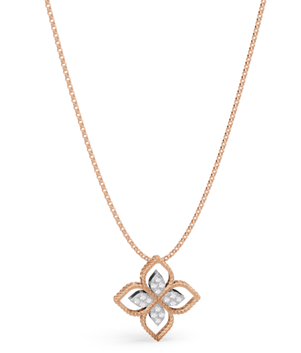 Roberto Coin PRINCESS FLOWER PENDANT WITH DIAMONDS